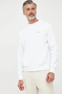 Zdjęcie produktu Calvin Klein bluza męska kolor biały z nadrukiem
