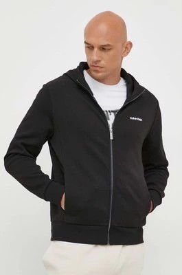 Zdjęcie produktu Calvin Klein bluza męska kolor czarny z kapturem gładka