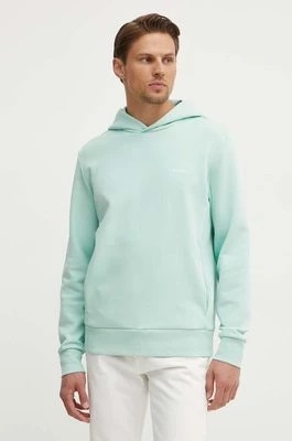Zdjęcie produktu Calvin Klein bluza męska kolor turkusowy z kapturem gładka K10K109927