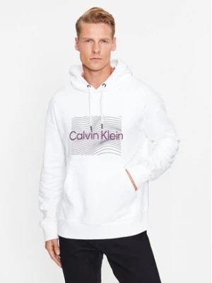 Zdjęcie produktu Calvin Klein Bluza Wave Lines Hero K10K112774 Biały Regular Fit