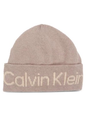 Zdjęcie produktu Calvin Klein Czapka Logo Reverso Tonal Beanie K60K611151 Beżowy