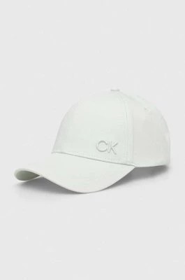 Zdjęcie produktu Calvin Klein czapka z daszkiem bawełniana kolor zielony K60K612000