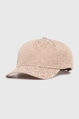 Zdjęcie produktu Calvin Klein czapka z daszkiem kolor brązowy wzorzysta K60K612032