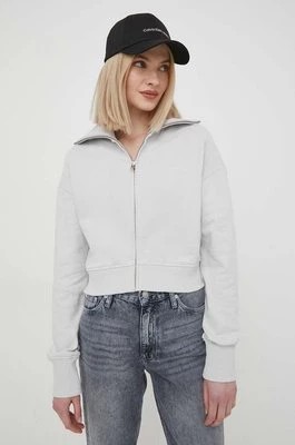 Zdjęcie produktu Calvin Klein Jeans bluza damska kolor szary z nadrukiem
