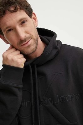 Zdjęcie produktu Calvin Klein Jeans bluza męska kolor czarny z kapturem z aplikacją J30J325150