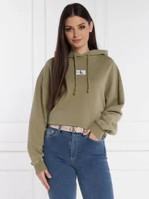 Zdjęcie produktu CALVIN KLEIN JEANS Bluza WOVEN LABEL | Cropped Fit