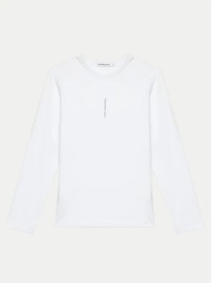 Zdjęcie produktu Calvin Klein Jeans Bluzka Mnimalistic Logo IB0IB02166 Biały Regular Fit