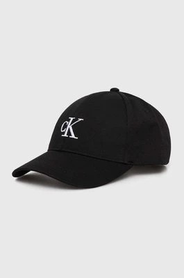 Zdjęcie produktu Calvin Klein Jeans czapka z daszkiem kolor czarny z aplikacją K50K512147