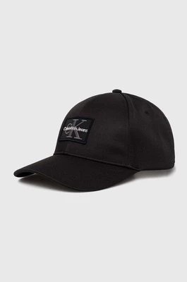 Zdjęcie produktu Calvin Klein Jeans czapka z daszkiem kolor czarny z aplikacją K50K512149