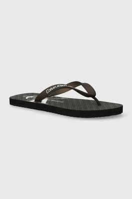 Zdjęcie produktu Calvin Klein Jeans japonki BEACH SANDAL GLOSSY męskie kolor czarny YM0YM00952