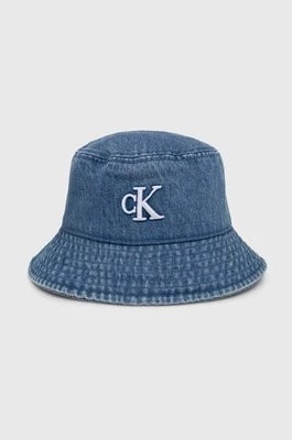 Zdjęcie produktu Calvin Klein Jeans kapelusz jeansowy kolor niebieski bawełniany K60K612380