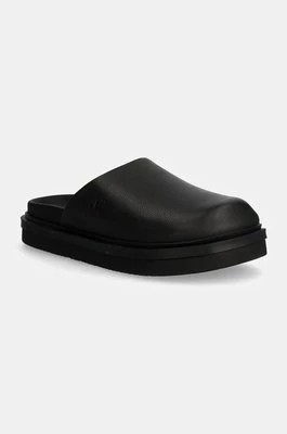 Zdjęcie produktu Calvin Klein Jeans klapki skórzane HOME CLOG SLIDE MG LTH damskie kolor czarny YW0YW01686