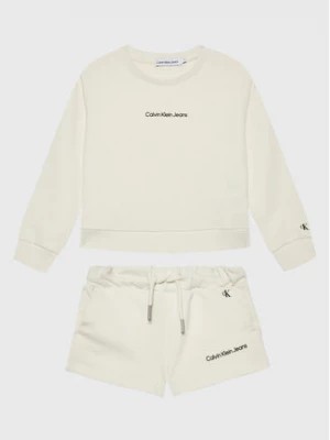 Zdjęcie produktu Calvin Klein Jeans Komplet dziecięcy Logo IG0IG01515 Écru Regular Fit