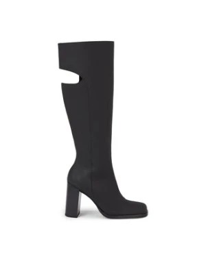 Zdjęcie produktu Calvin Klein Jeans Kozaki Long Heel Zip Boot Cut Out Edgy YW0YW01253 Czarny