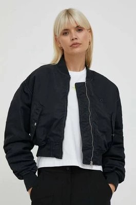 Zdjęcie produktu Calvin Klein Jeans kurtka bomber damski kolor czarny przejściowa