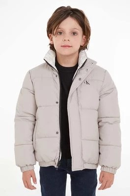 Zdjęcie produktu Calvin Klein Jeans kurtka dwustronna dziecięca kolor szary