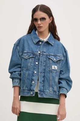 Zdjęcie produktu Calvin Klein Jeans kurtka jeansowa damska kolor niebieski przejściowa oversize J20J223672