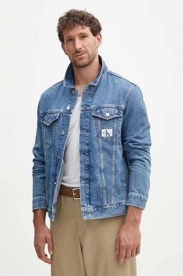 Zdjęcie produktu Calvin Klein Jeans kurtka jeansowa męska kolor niebieski przejściowa J30J326941