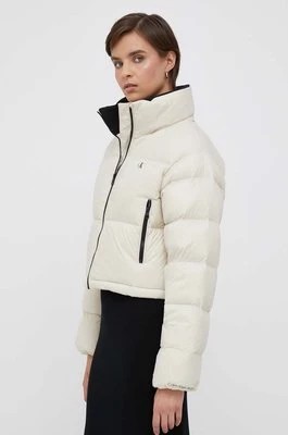 Zdjęcie produktu Calvin Klein Jeans kurtka puchowa damska kolor beżowy zimowa