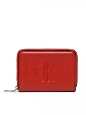 Zdjęcie produktu Calvin Klein Jeans Mały Portfel Damski Sculpted Med Zip Around Pipping K60K610353 Czerwony