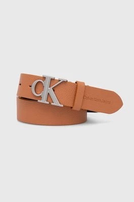 Zdjęcie produktu Calvin Klein Jeans pasek skórzany damski kolor pomarańczowy K60K612377