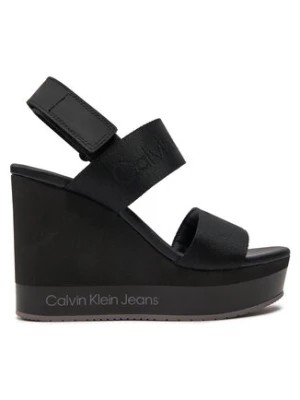 Zdjęcie produktu Calvin Klein Jeans Sandały Wedge Sandal Webbing In Mr YW0YW01360 Czarny