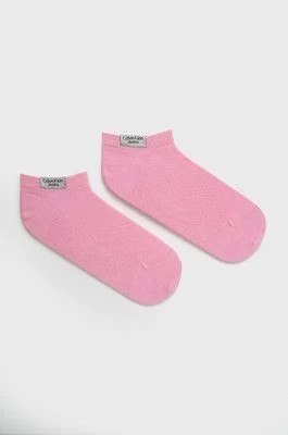 Zdjęcie produktu Calvin Klein Jeans Skarpetki (2-pack) damskie kolor różowy 701218749