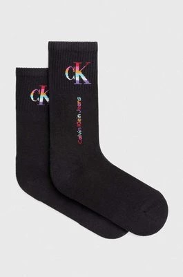 Zdjęcie produktu Calvin Klein Jeans skarpetki 2-pack damskie kolor czarny 701226672