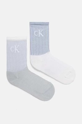 Zdjęcie produktu Calvin Klein Jeans skarpetki 2-pack damskie kolor niebieski 701229467