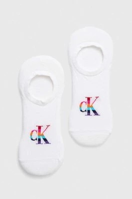 Zdjęcie produktu Calvin Klein Jeans skarpetki 2-pack męskie kolor biały 701226671