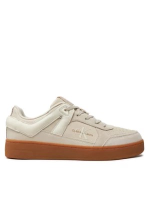 Zdjęcie produktu Calvin Klein Jeans Sneakersy Basket Cup Low Laceup Lth Ml Mtr YM0YM00994 Écru