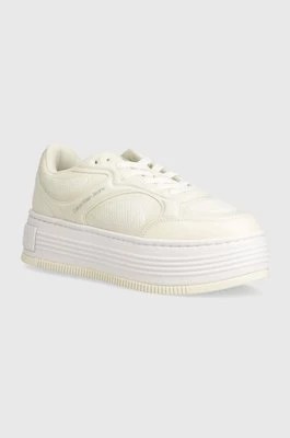 Zdjęcie produktu Calvin Klein Jeans sneakersy BOLD PLATF LOW LACE MIX IN MTL kolor biały YW0YW01471