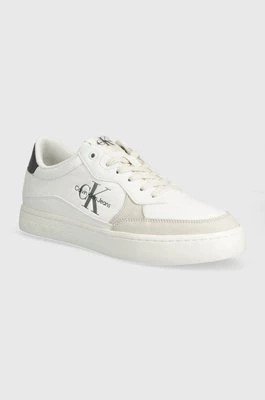 Zdjęcie produktu Calvin Klein Jeans sneakersy CLASSIC CUPSOLE LOW LTH ML FAD kolor biały YM0YM00885