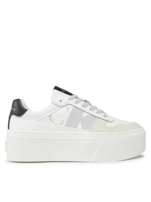 Zdjęcie produktu Calvin Klein Jeans Sneakersy Cupsole Flatform Mix Lth Wn YW0YW01227 Biały