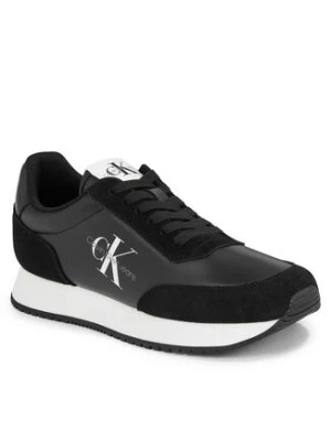 Zdjęcie produktu Calvin Klein Jeans Sneakersy Retro Runner Low Laceup Ny Pearl YW0YW01056 Czarny