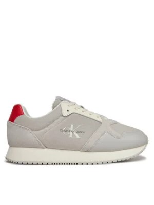 Zdjęcie produktu Calvin Klein Jeans Sneakersy Retro Runner Low Mix Ml Btw YM0YM00908 Beżowy