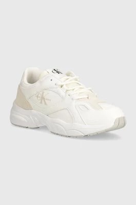 Zdjęcie produktu Calvin Klein Jeans sneakersy RETRO TENNIS LOW LACE MIX ML kolor biały YW0YW01528