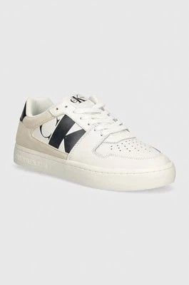 Zdjęcie produktu Calvin Klein Jeans sneakersy skórzane CLASSIC CUPSOLE LOW NBS kolor biały YW0YW01520