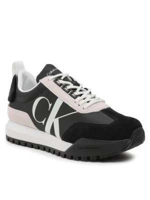 Zdjęcie produktu Calvin Klein Jeans Sneakersy Toothy Runner Laceup Mix Pearl YW0YW01100 Czarny