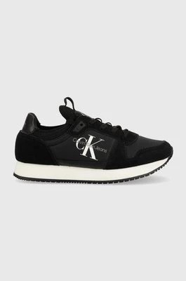 Zdjęcie produktu Calvin Klein Jeans sneakersy YW0YW00840 RUNNER SOCK LACEUP NY-LTH W kolor czarny YW0YW00840