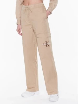 Zdjęcie produktu Calvin Klein Jeans Spodnie materiałowe J20J220263 Beżowy Relaxed Fit