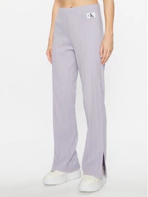 Zdjęcie produktu Calvin Klein Jeans Spodnie materiałowe J20J221597 Fioletowy Regular Fit