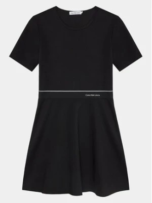 Zdjęcie produktu Calvin Klein Jeans Sukienka codzienna Logo Tape IG0IG02310 Czarny Regular Fit