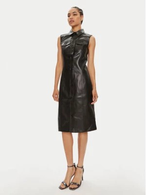 Zdjęcie produktu Calvin Klein Jeans Sukienka z imitacji skóry J20J223542 Czarny Regular Fit