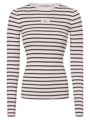 Zdjęcie produktu Calvin Klein Jeans Sweter damski Kobiety biały|czarny w paski,