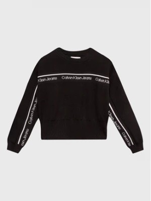 Zdjęcie produktu Calvin Klein Jeans Sweter Logo Tape IG0IG01847 Czarny Regular Fit