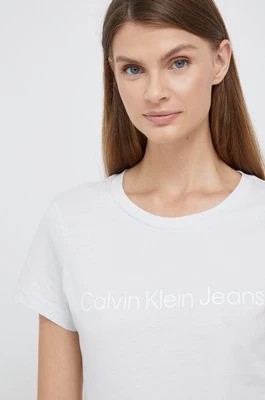 Zdjęcie produktu Calvin Klein Jeans t-shirt bawełniany (2-pack) kolor szary
