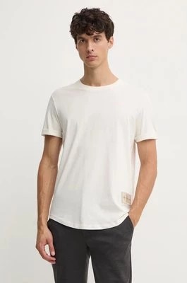 Zdjęcie produktu Calvin Klein Jeans t-shirt bawełniany męski kolor biały z aplikacją J30J323482