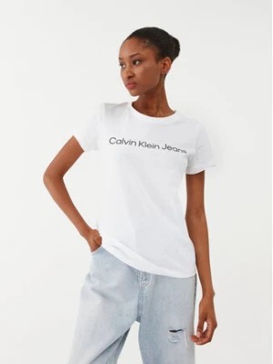 Zdjęcie produktu Calvin Klein Jeans T-Shirt J20J220253 Biały Slim Fit