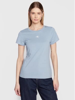 Zdjęcie produktu Calvin Klein Jeans T-Shirt J20J220300 Błękitny Slim Fit